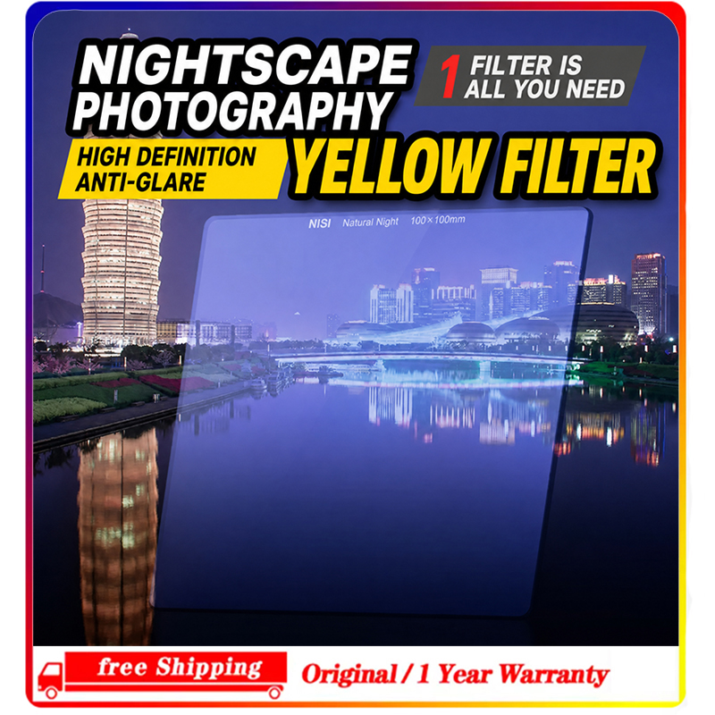 Photography Yellow Light - Filtro nocturno natural cuadrado NiSi, 100