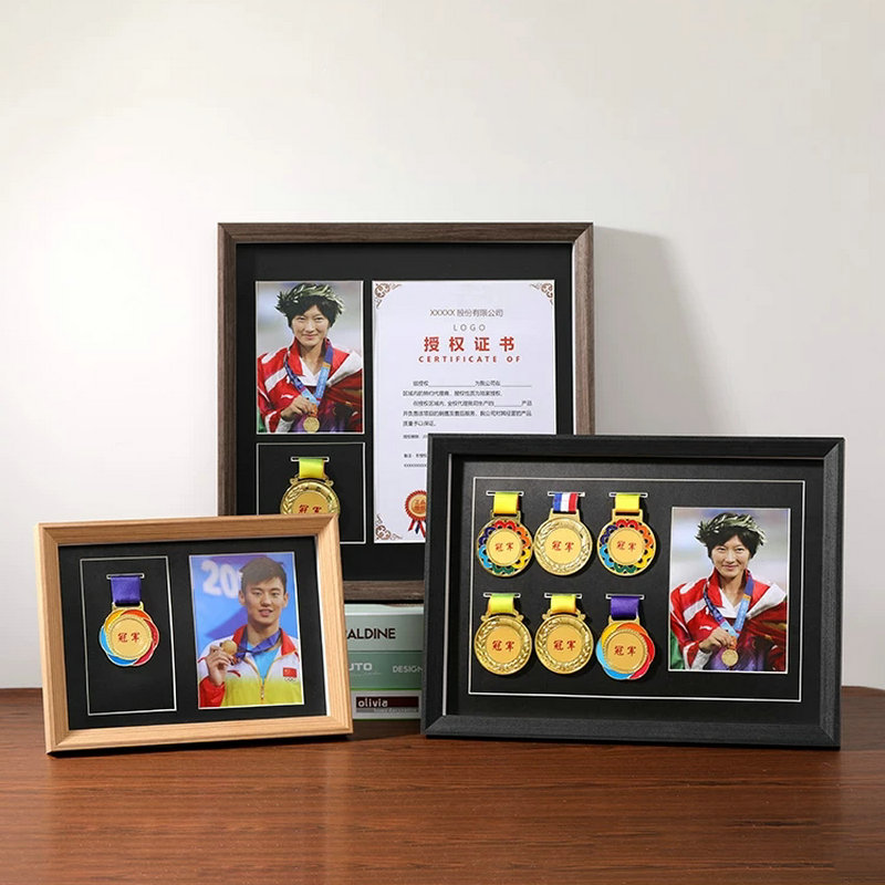 Photography Awards - Marco de madera maciza para medallas,