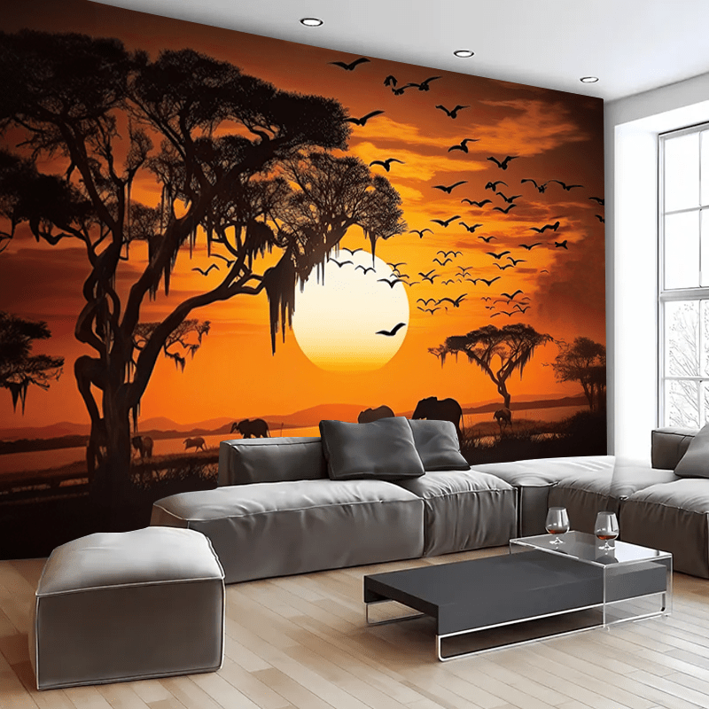 Tapiz Serengeti Sunset Safari  - Photography Aesthetic reseña y precio