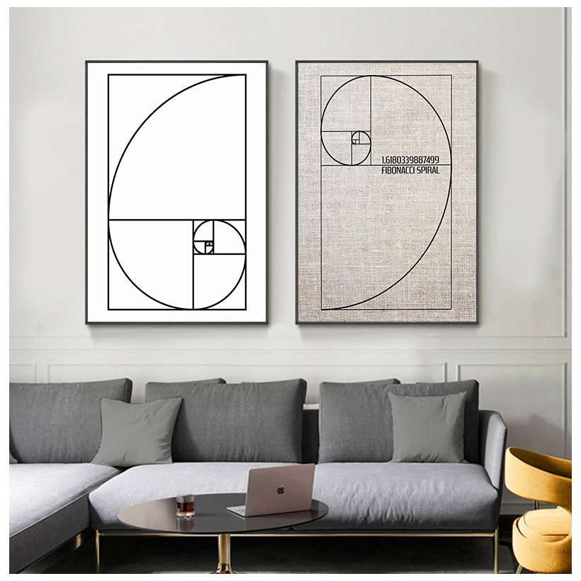 Fibonaccei-arte de pared de ch - Photography Golden Ratio reseña y precio